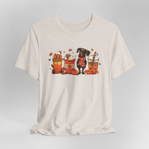 Dachshund T- Shirt for Women - Dachshund Autumn Shirt